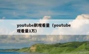 youtube刷观看量（youtube 观看量1万）