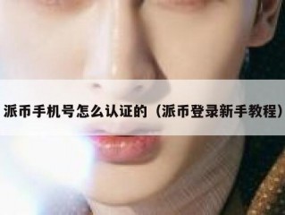 派币手机号怎么认证的（派币登录新手教程）