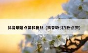 抖音增加点赞和粉丝（抖音吸引加粉点赞）