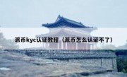 派币kyc认证教程（派币怎么认证不了）