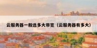 云服务器一般选多大带宽（云服务器有多大）