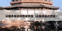 云服务器环境搭建教程（云服务器的搭建）