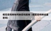 樱花密码锁如何换密码视频（樱花密码锁设置密码）