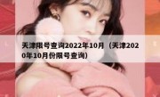天津限号查询2022年10月（天津2020年10月份限号查询）