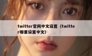 twitter官网中文设置（twitter哪里设置中文）