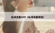 私域流量APP（私域流量微信）