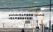 youtube怎么开通收益（youtube怎么开通收益手机版）