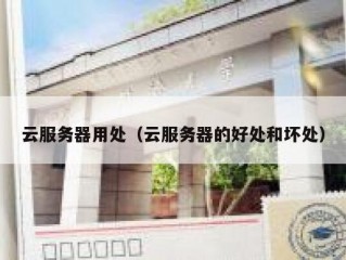 云服务器用处（云服务器的好处和坏处）