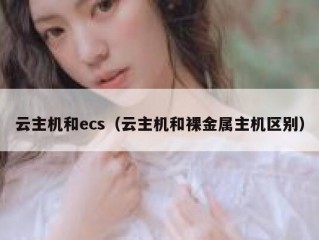 云主机和ecs（云主机和裸金属主机区别）
