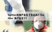 twitter的用户名忘了怎么办?（twitter 用户名忘了）