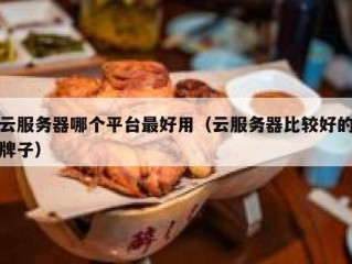 云服务器哪个平台最好用（云服务器比较好的牌子）