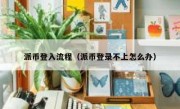 派币登入流程（派币登录不上怎么办）