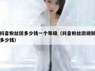 抖音粉丝团多少钱一个等级（抖音粉丝团级别多少钱）