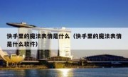 快手里的魔法表情是什么（快手里的魔法表情是什么软件）