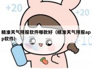 精准天气预报软件哪款好（精准天气预报app软件）