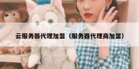 云服务器代理加盟（服务器代理商加盟）