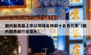 国内服务器上市公司排名榜前十名有几家（国内服务器行业龙头）