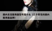 国内主流服务器型号是什么（三个常见的国内服务器品牌）