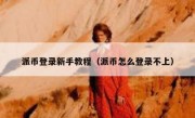 派币登录新手教程（派币怎么登录不上）