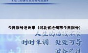 今日限号沧州市（河北省沧州市今日限号）
