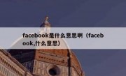 facebook是什么意思啊（facebook,什么意思）