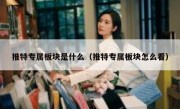 推特专属板块是什么（推特专属板块怎么看）