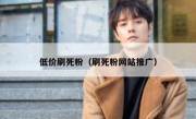 低价刷死粉（刷死粉网站推广）