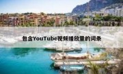 包含YouTube视频播放量的词条