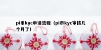 pi币kyc申请流程（pi币kyc审核几个月了）