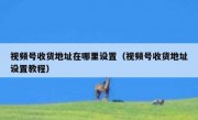 视频号收货地址在哪里设置（视频号收货地址设置教程）