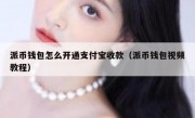 派币钱包怎么开通支付宝收款（派币钱包视频教程）