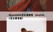 在youtube怎么看春晚（youtube怎么看电视）