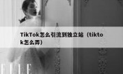 TikTok怎么引流到独立站（tiktok怎么弄）