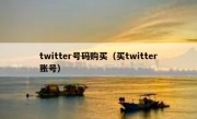 twitter号码购买（买twitter账号）