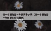租一个服务器一年需要多少钱（租一个服务器一年需要多少钱费用）