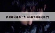 抖音评论评不上去（抖音为啥评论不了）