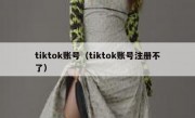 tiktok账号（tiktok账号注册不了）