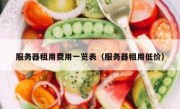 服务器租用费用一览表（服务器租用低价）