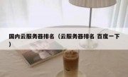 国内云服务器排名（云服务器排名 百度一下）