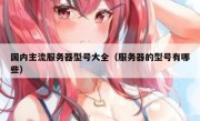 国内主流服务器型号大全（服务器的型号有哪些）