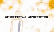 国内服务器有什么用（国内服务器有哪些）