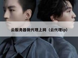 云服务器做代理上网（云代理ip）