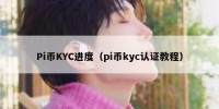 Pi币KYC进度（pi币kyc认证教程）