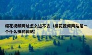樱花视频网址怎么进不去（樱花视频网站是一个什么样的网站）
