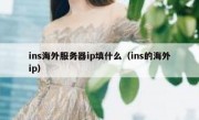 ins海外服务器ip填什么（ins的海外ip）