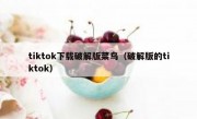tiktok下载破解版菜鸟（破解版的tiktok）
