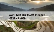 youtube直播观看人数（youtube直播人数准吗）