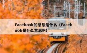 Facebook的意思是什么（Facebook是什么意思啊）