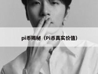 pi币揭秘（Pi币真实价值）