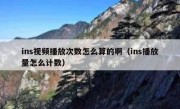 ins视频播放次数怎么算的啊（ins播放量怎么计数）